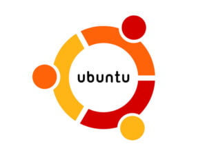 Instalar ubuntu desde usb : Símbolo de Ubuntu en un fondo blanco brillante